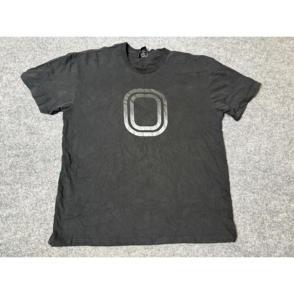 Overtime Shirt Mens M Black Short Sleeve Crew Neck Logo Graphic Tee Casual